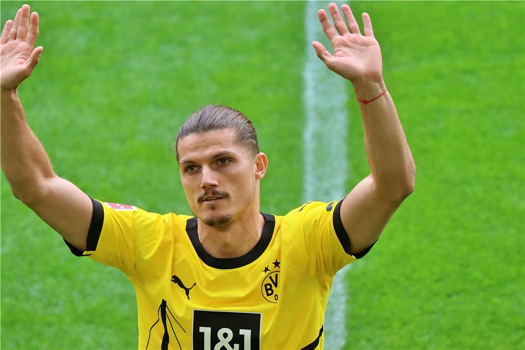 Sabitzer will „Titel gewinnen“ – Rückschlag für Adeyemi : Viele Bilder der BVB-Saisoneröffnung