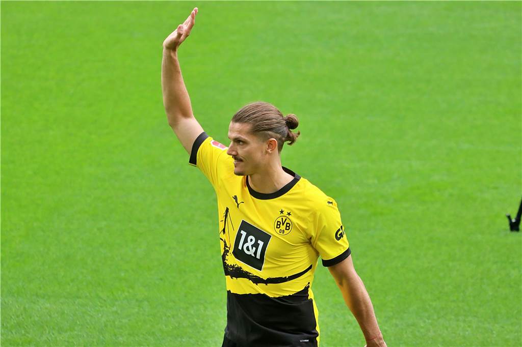 Sabitzer will „Titel gewinnen“ – Rückschlag für Adeyemi : Viele Bilder der BVB-Saisoneröffnung