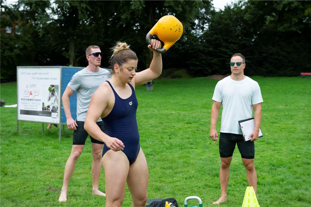 Die besten Bilder vom „Kraftakt 2023“ im Sythener Freibad