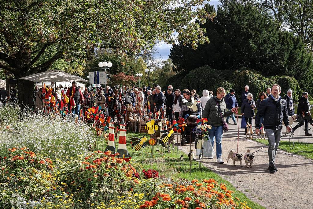 Fotos vom Herbstmarkt 2023 im Dortmunder Westfalenpark.