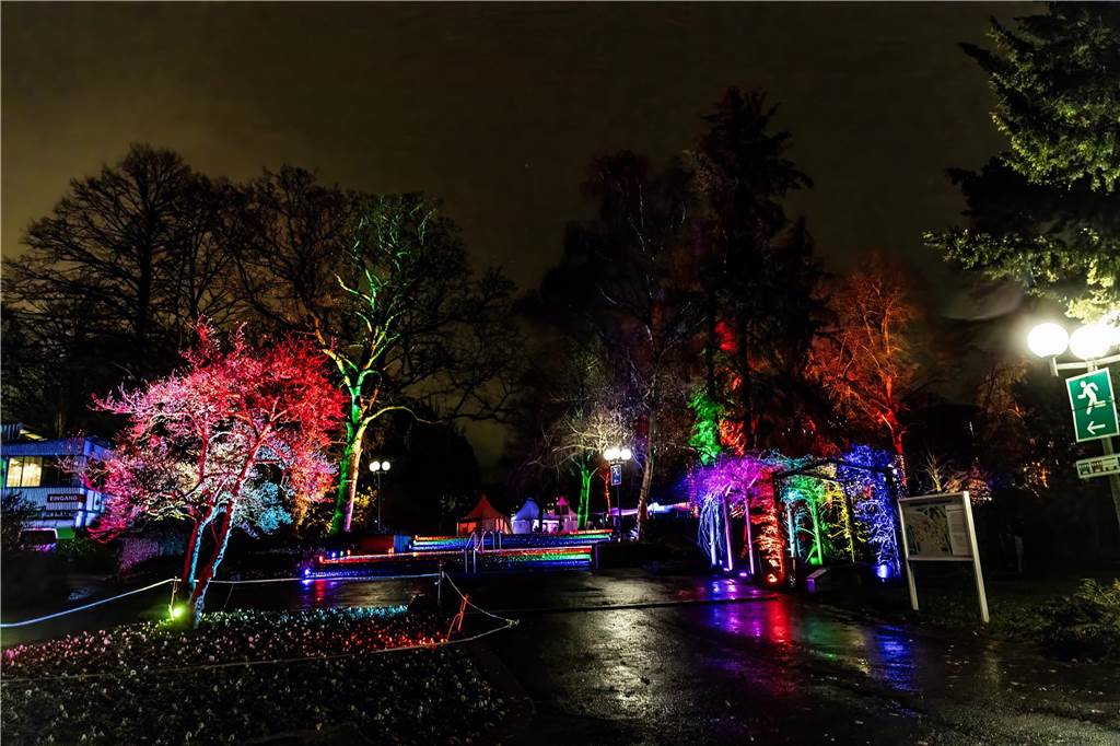 Winterleuchten 2023 im Westfalenpark: Die schönsten Fotos vom Lichtspektakel