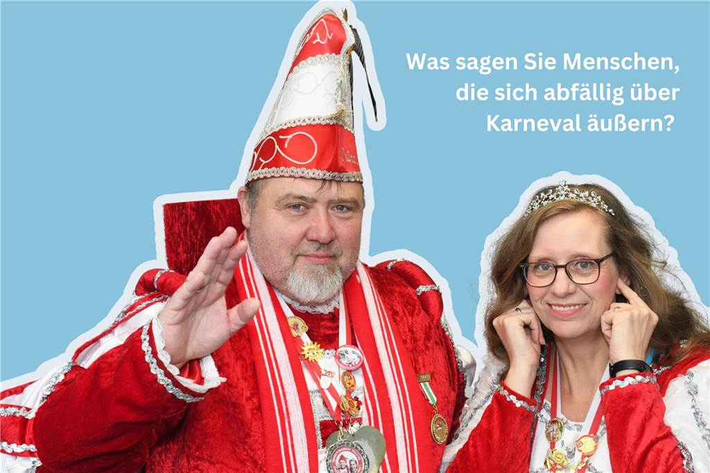 Wie halten Sie sich fit und was lieben Sie an Karneval? Das Selmer Stadtprinzenpaar im Interview ohne Worte