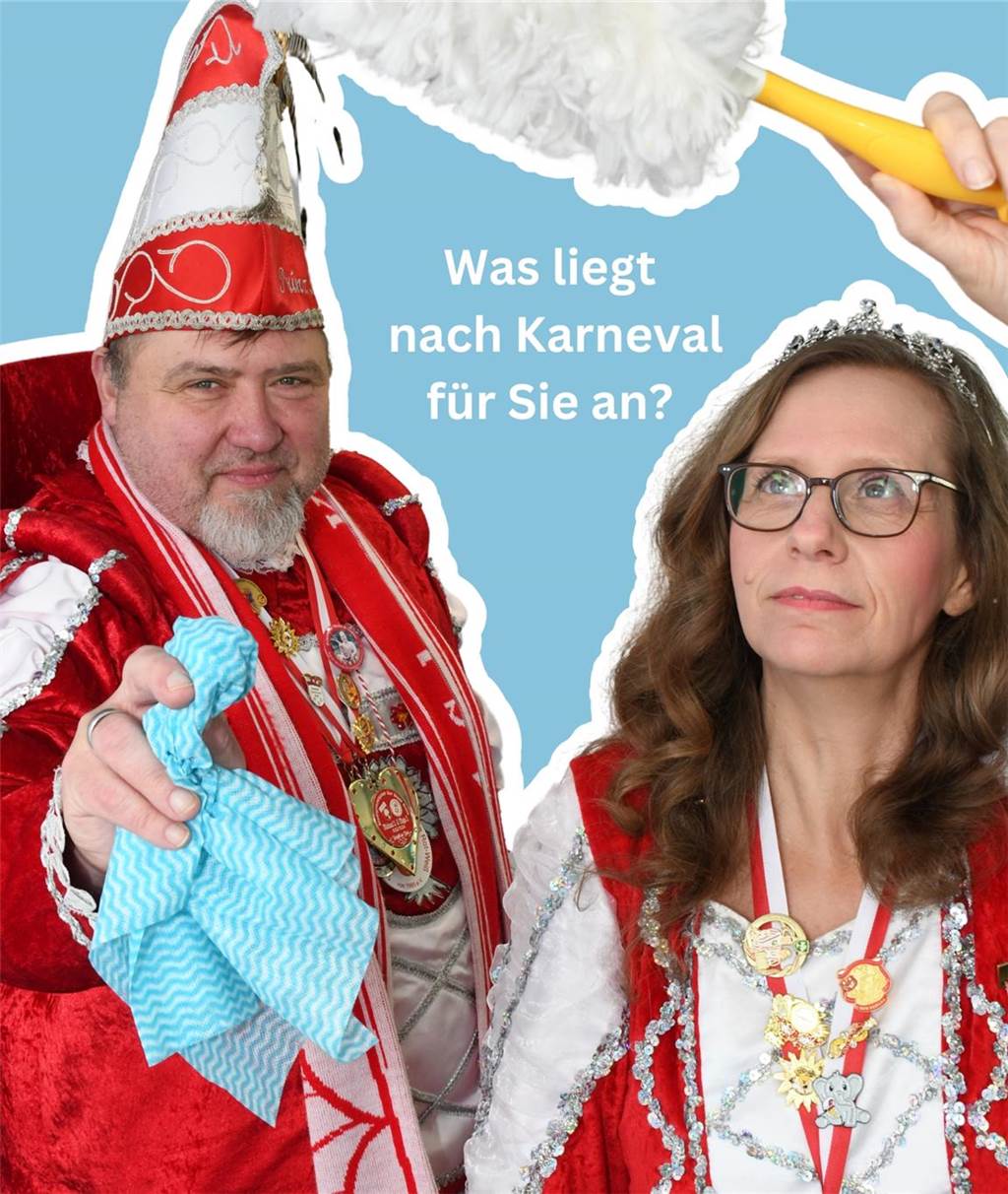 Wie halten Sie sich fit und was lieben Sie an Karneval? Das Selmer Stadtprinzenpaar im Interview ohne Worte