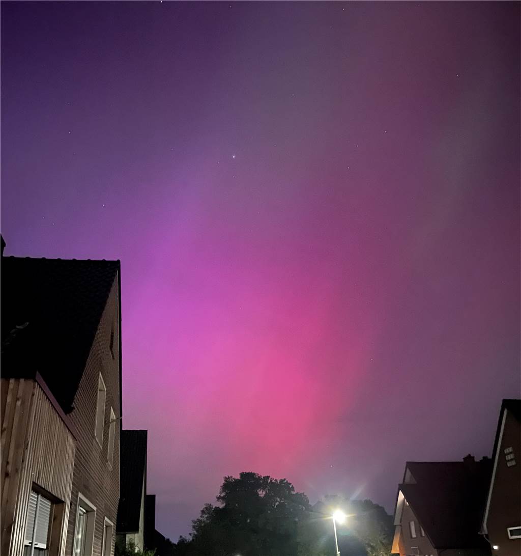 Polarlichter über Haltern: Schicken Sie uns Ihre Fotos!