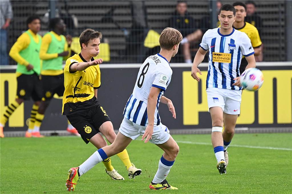 Herrmann sichert BVB-U19 gegen Hertha BSC die Chance aufs Finale: Dortmund droht Defensiv-Engpass