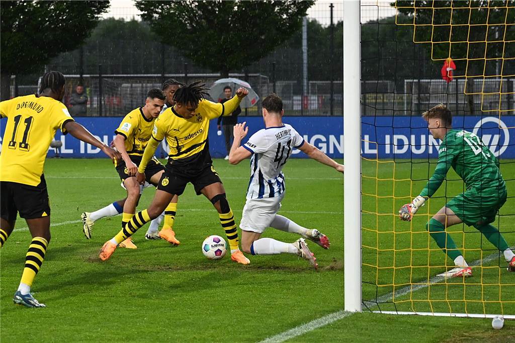 Herrmann sichert BVB-U19 gegen Hertha BSC die Chance aufs Finale: Dortmund droht Defensiv-Engpass