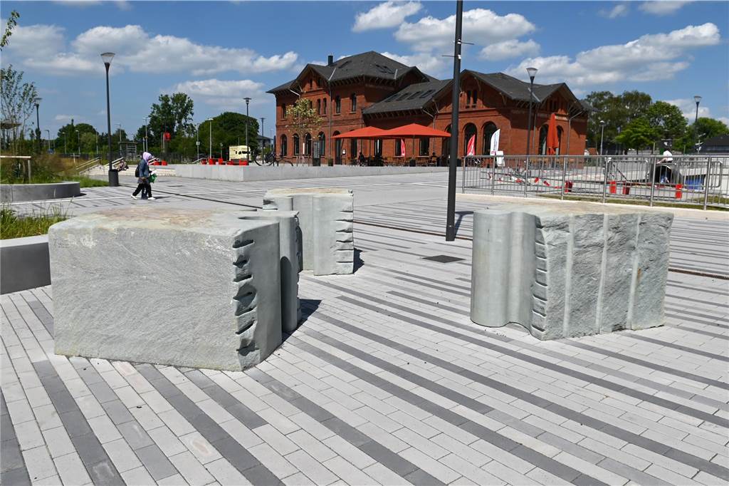 Der neue Bahnhofsvorplatz in Dorsten ist fertig