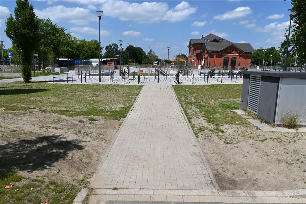 Der neue Bahnhofsvorplatz in Dorsten ist fertig