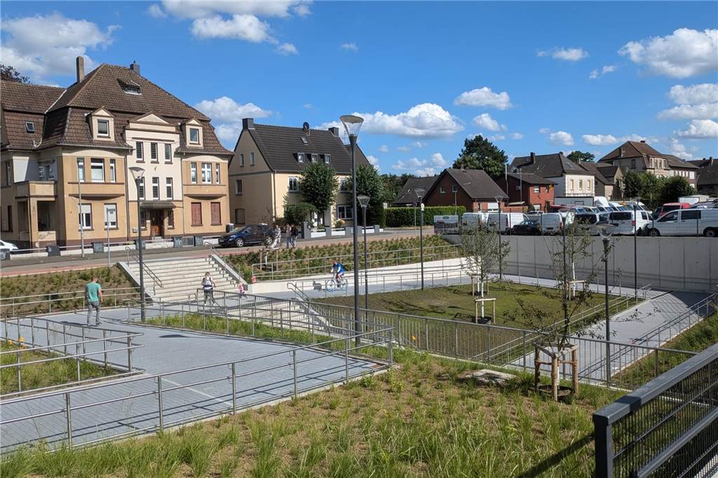 Der neue Bahnhofsvorplatz in Dorsten ist fertig