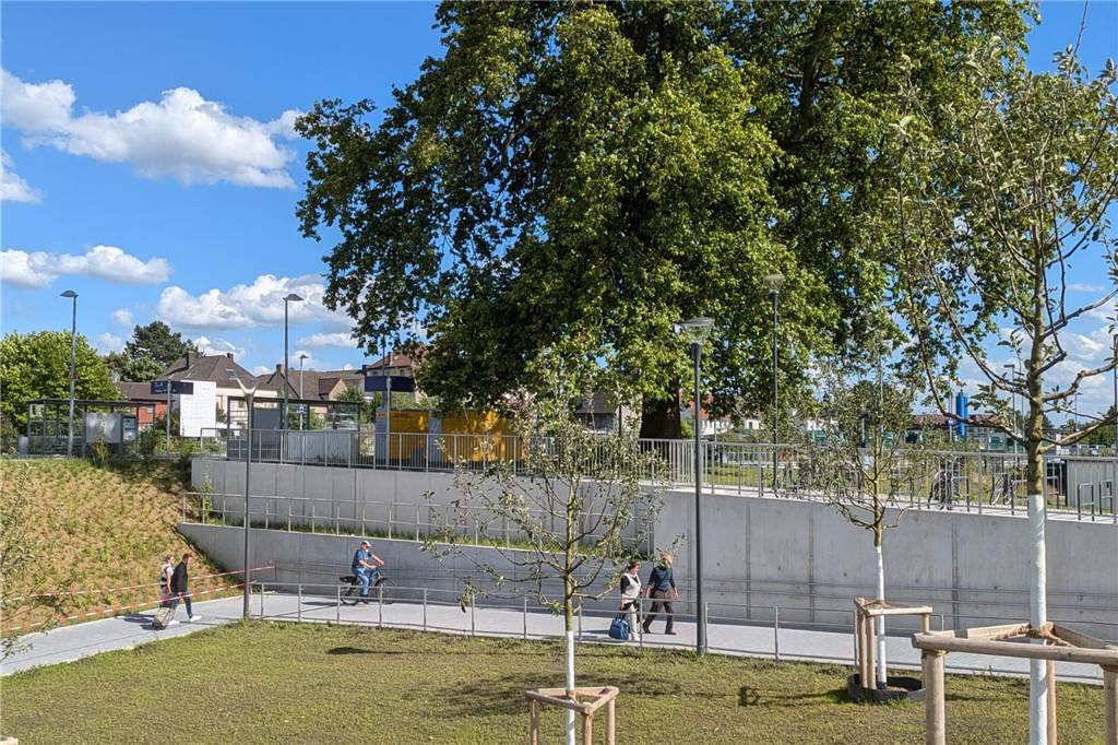 Der neue Bahnhofsvorplatz in Dorsten ist fertig
