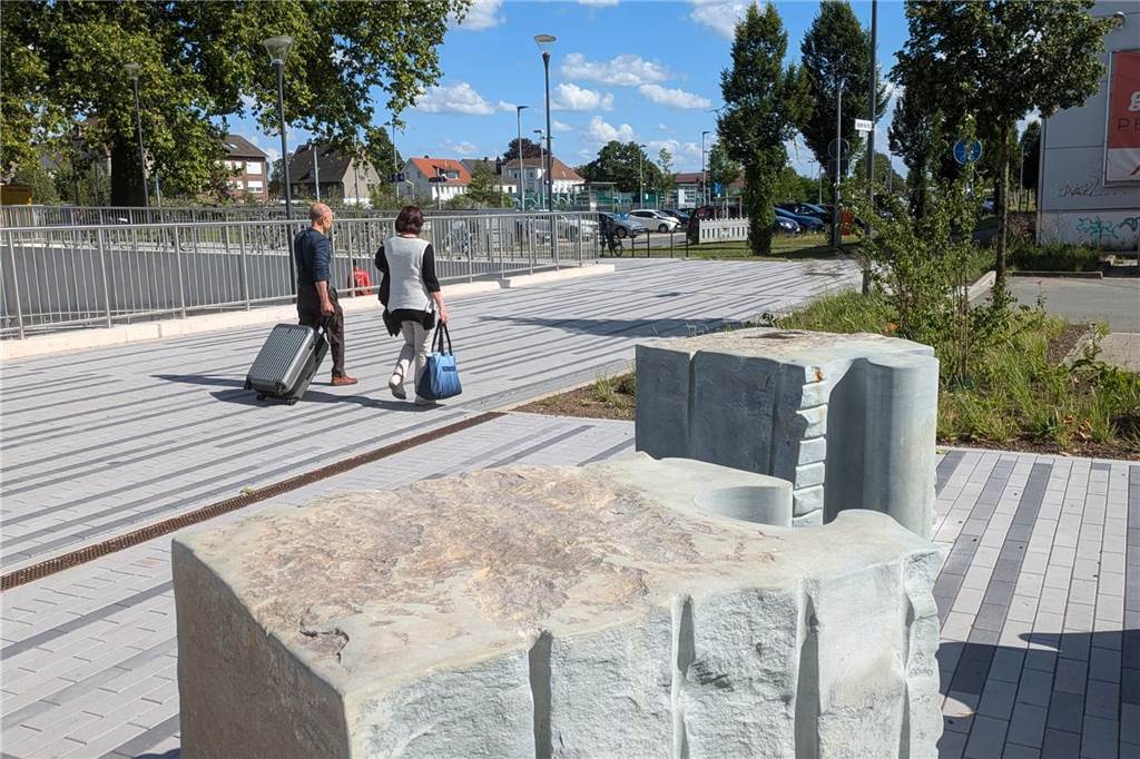 Der neue Bahnhofsvorplatz in Dorsten ist fertig
