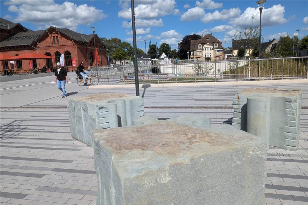 Der neue Bahnhofsvorplatz in Dorsten ist fertig