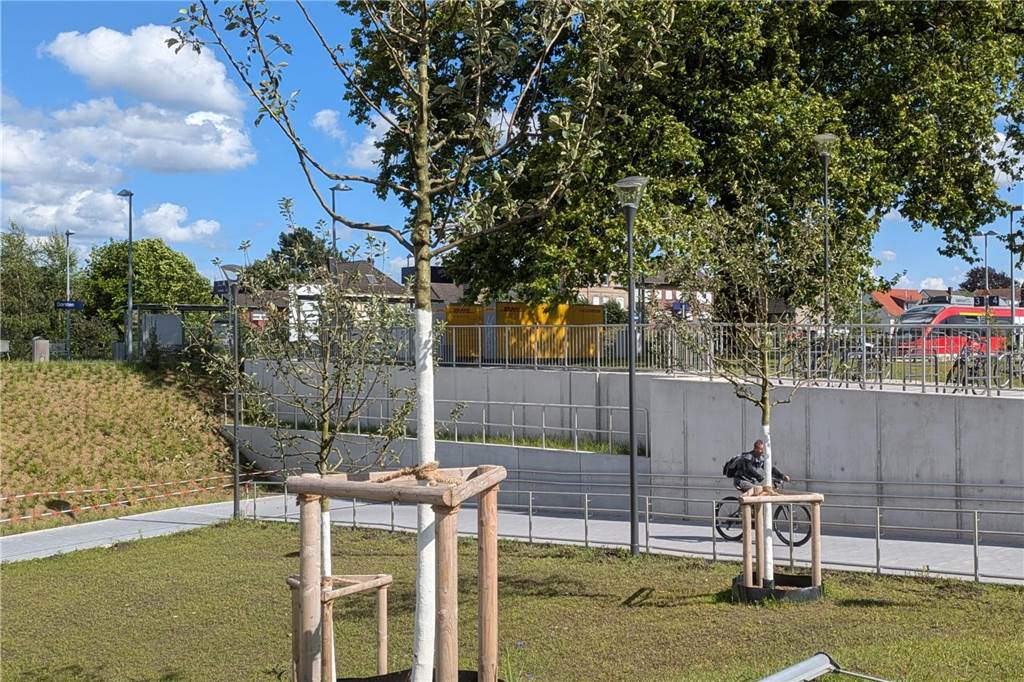Der neue Bahnhofsvorplatz in Dorsten ist fertig