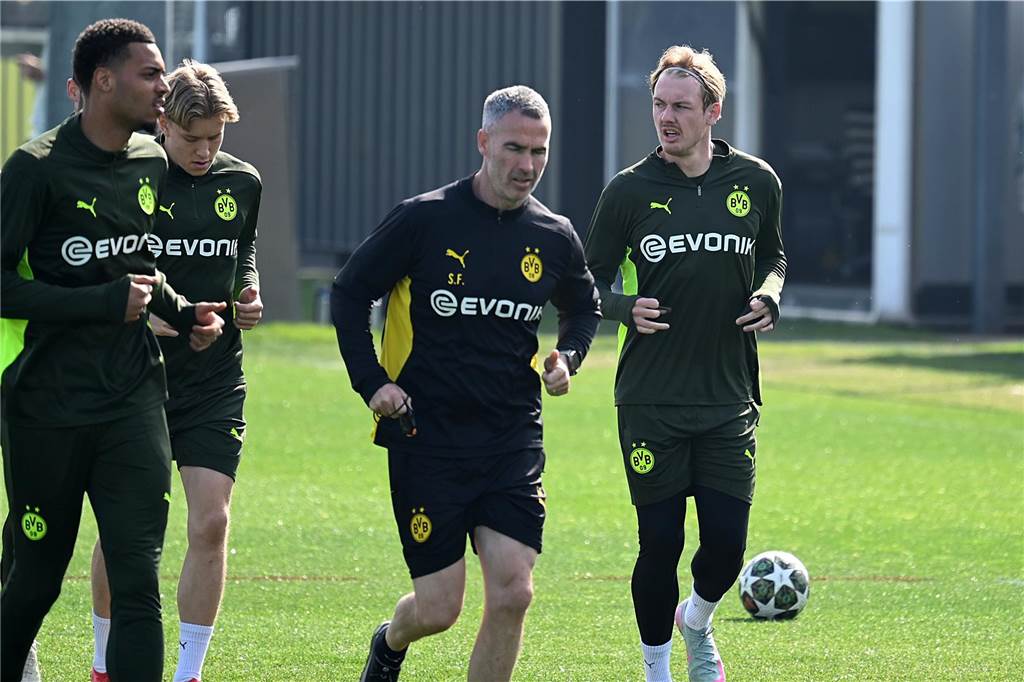 BVB-Training vor Barcelona-Rückspiel: Überraschender Motivationsbesuch – Stammspieler fehlt