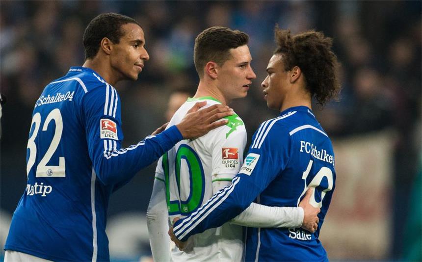 Bilder der Partie Schalke gegen Wolfsburg.