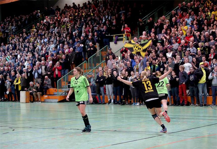 BVB-Frauen wollen die Marke weiter stärken Bilder des BVB-Sieges gegen Celle im DHB-Pokal.