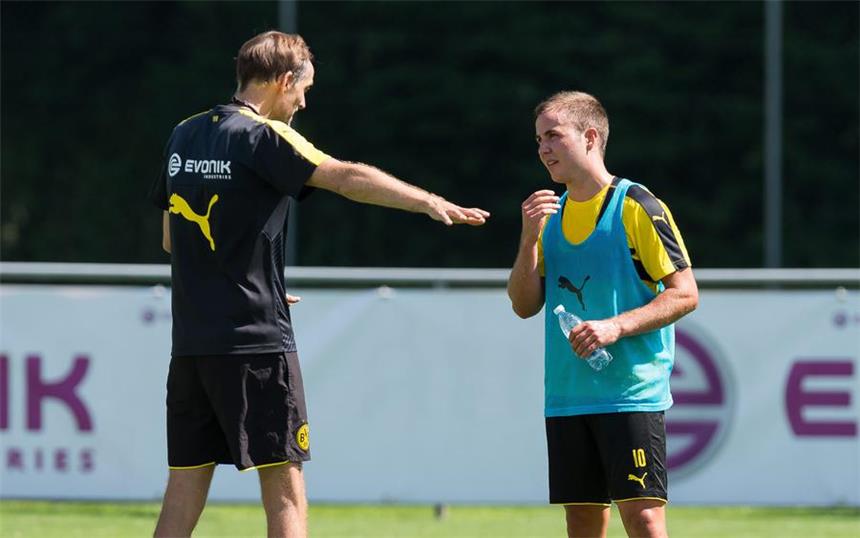 Tuchel fordert schnelles Kombinationsspiel Bilder des BVB-Trainings in Bad Ragaz am 4. August.