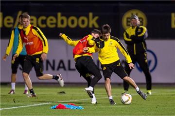 Bilder des BVB-Trainings in Brackel am 17. Dezember.