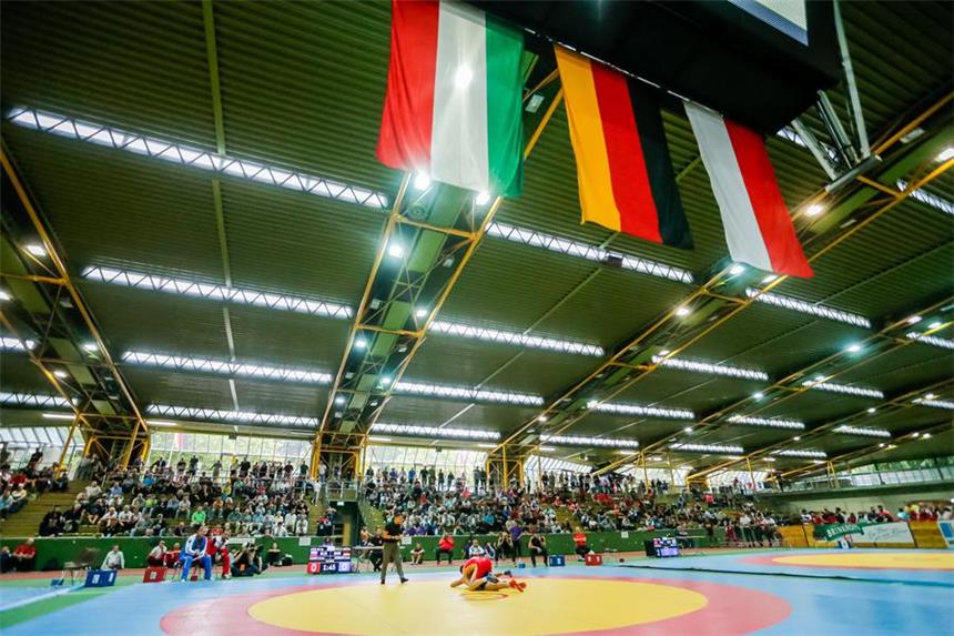 Bilder des Grand Prix der Bundesrepublik Deutschland in der Helmut-Körnig-Halle.