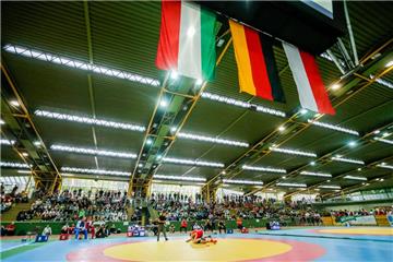 Bilder des Grand Prix der Bundesrepublik Deutschland in der Helmut-Körnig-Halle.
