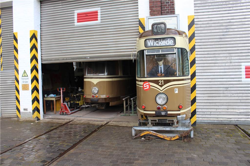 Im Video: Jetzt wird Bahnhof Mooskamp in Nette ein richtiges Museum Bislang besteht das Nahverkehrsmuseum vor allem aus Werkstatt-Gebäuden. Der neue Museumsbau wird das ändern.