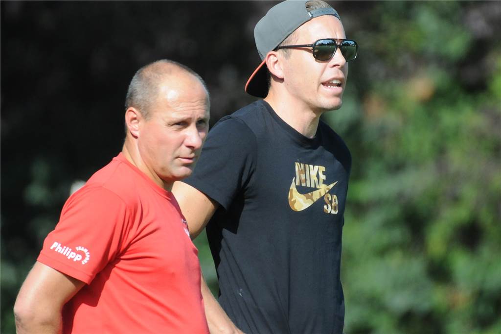 SuS Merklinde: Trainer Björn Brinkmann hat einen neuen Verein gefunden – in Castrop-Rauxel Björn Brinkmann (r.) bildet in Merklinde noch ein Trainer-Duo mit Dietmar Gaida.