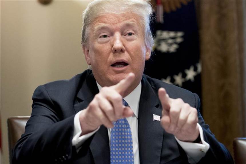 Bleibt bei einer harten Haltung gegenüber der Türkei: US-Präsident Donald Trump. Foto: Andrew Harnik/AP/dpa
