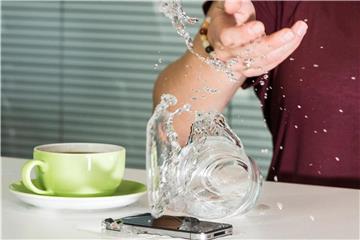 Bleibt das iPhone-Display nach einem unfreiwilligen Wassergang dunkel, haben Besitzer die Wahl zwischen Apples Austauschservice und den Angeboten vieler freier Werkstätten. Foto: Franziska Gabbert