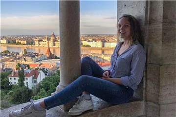Blick auf die Dächer von Budapest: Emilia Knebel verbringt hier ein Auslandssemester.