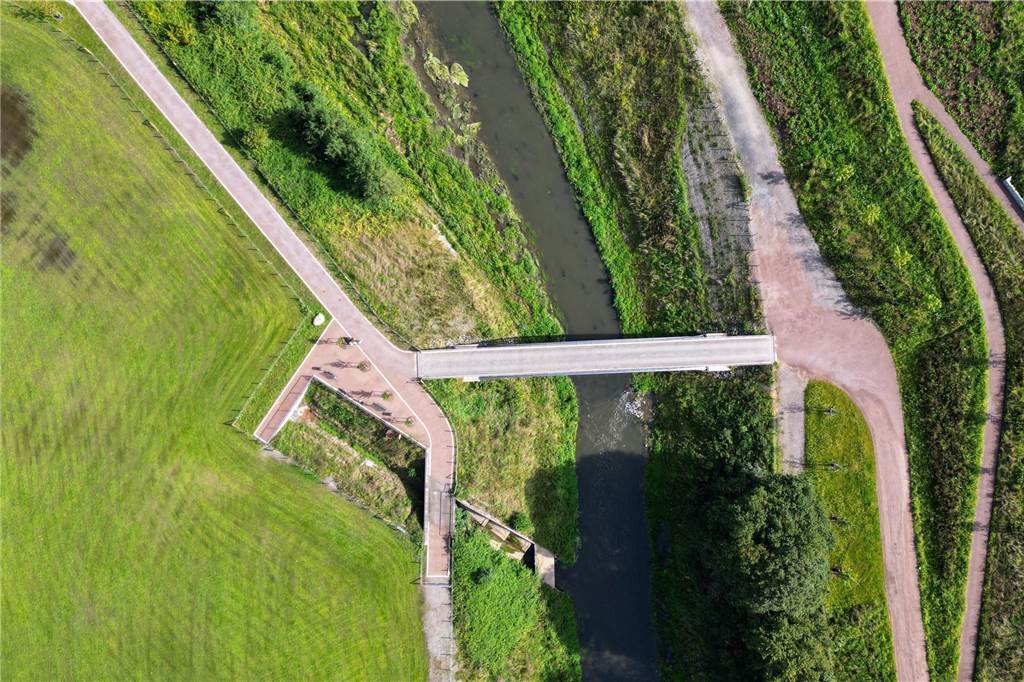 Ein besonderer Stein: Findling erzählt seine Geschichte im Emscherland Blick aus der Vogelperspektive aufs Emscherland