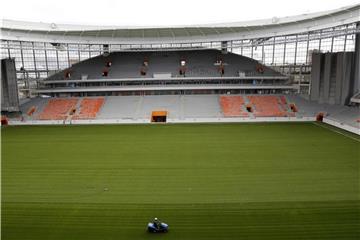 Blick in das Jekaterinburg-Stadion in Jekaterinburg, Russland, aufgenommen am 18.09.2017. Foto: Uncredited/AP