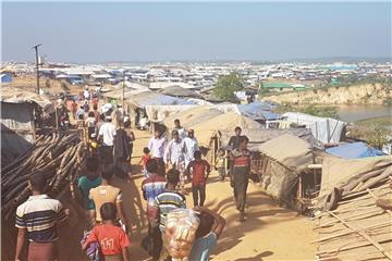 Blick in das Rohingya-Flüchtlingslager Kutupalong in Bangladesch. Foto: Nick Kaiser