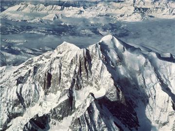 Blick von der französischen Seite auf das Montblanc-Gebirge in den Westalpen. Foto: Rocchio