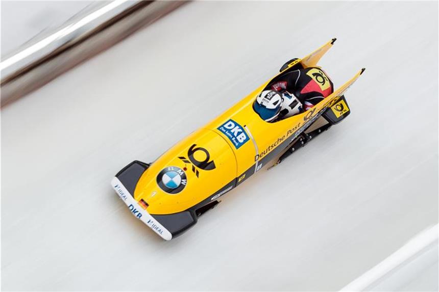 Zweierbob: Friedrich und Schneider holen EM-Titel Bob-Pilot Francesco Friedrich gewann erneut den EM-Titel. Foto: Expa/Johann Groder/APA
