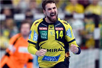 Bogdan Radivojevic und die Rhein-Neckar Löwen wollen den Pokal gewinnen. Foto: Uwe Anspach