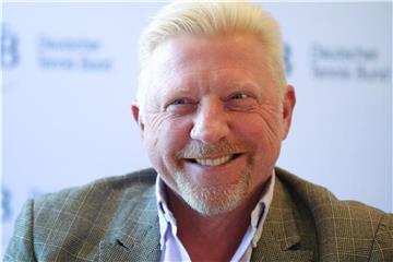 Boris Becker auf einer Pressekonferenz des Westfälischen Tennisverbandes. Foto: Ina Fassbender