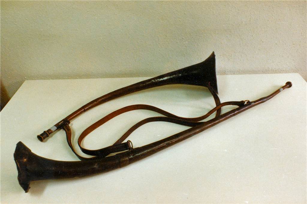 Feuer in Werne: Als die Bürger noch zum Ledereimer griffen Brandhörner aus dem Werner Museum.