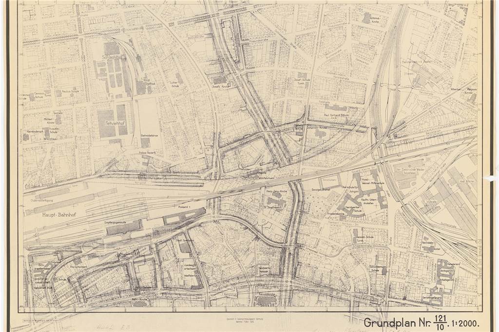 Wie die Nationalsozialisten Dortmund zur NS-Musterstadt machen wollten Ein Plan für große Verkehrsachsen.