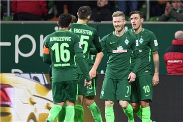 Bremens Matchwinner gegen Wolfsburg: Florian Kainz (2.v.r.)