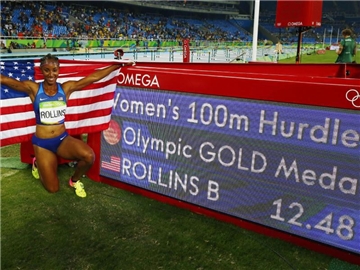 Brianna Rollins hatte in Rio Olympia-Gold über 100 Meter Hürden gewonnen. Foto: Diego Azubel