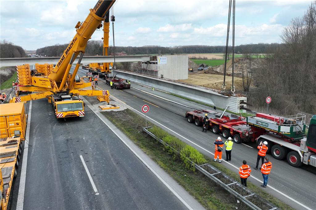 Brückenbau A1 Ascheberg Münster-Hiltrup - 18. märz