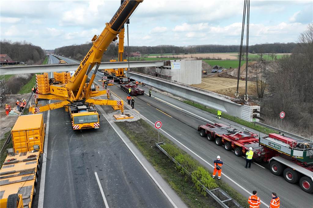 Brückenbau A1 Ascheberg Münster-Hiltrup - 18. märz