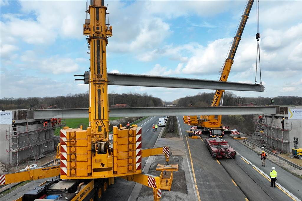 Brückenbau A1 Ascheberg Münster-Hiltrup - 18. märz