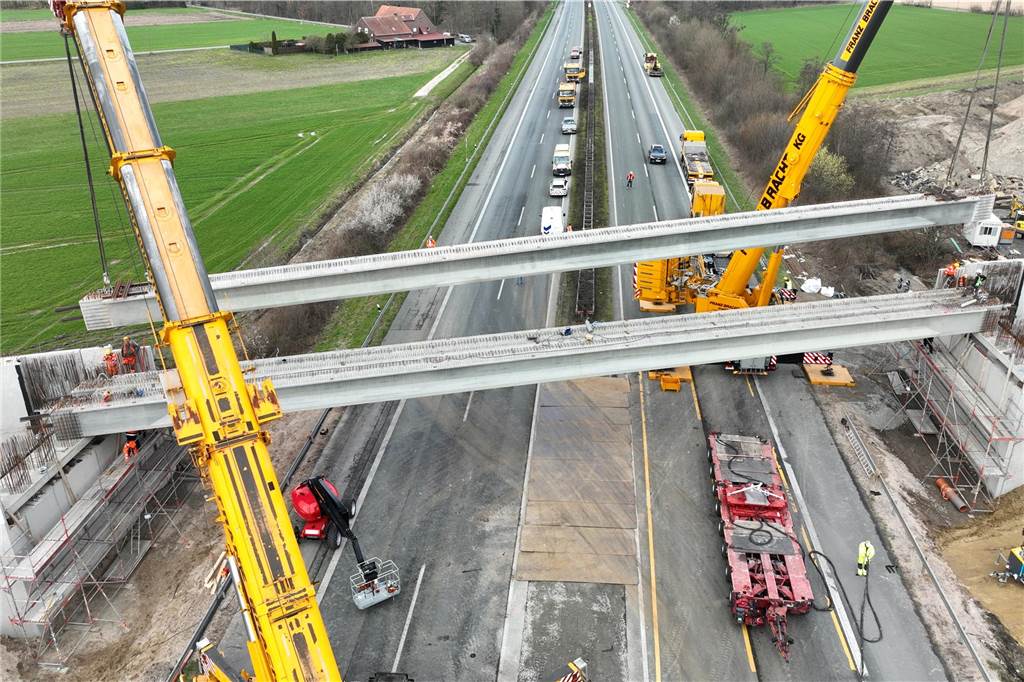 Brückenbau A1 Ascheberg Münster-Hiltrup - 18. märz