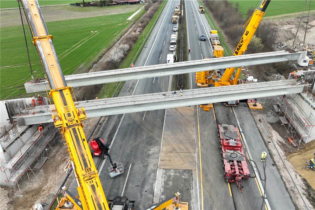 Brückenbau A1 Ascheberg Münster-Hiltrup - 18. märz
