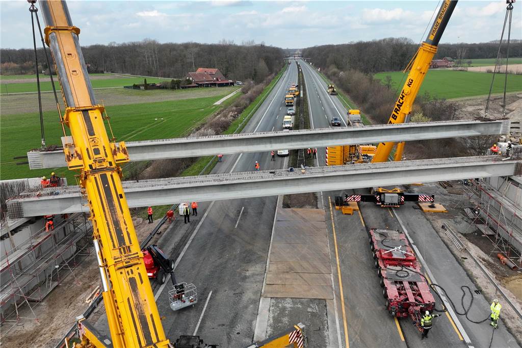 Brückenbau A1 Ascheberg Münster-Hiltrup - 18. märz