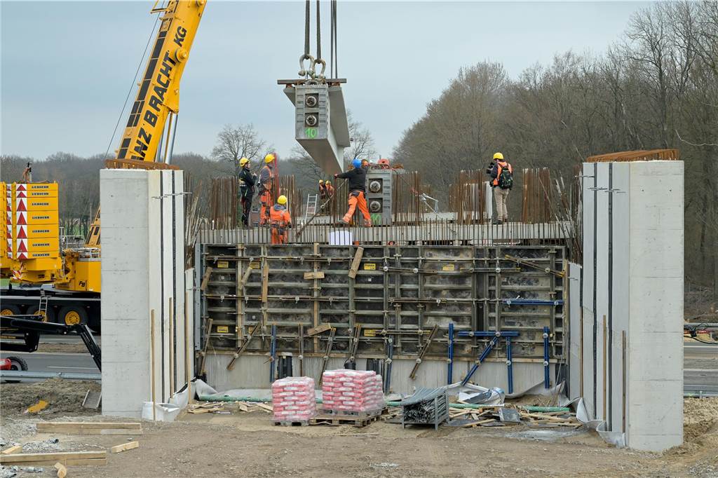 Brückenbau A1 Ascheberg Münster-Hiltrup - 18. märz