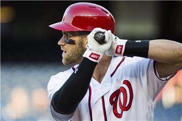 Bryce Harper von den Washington Nationals schlug die meisten Homeruns Foto: Jim Lo Scalzo