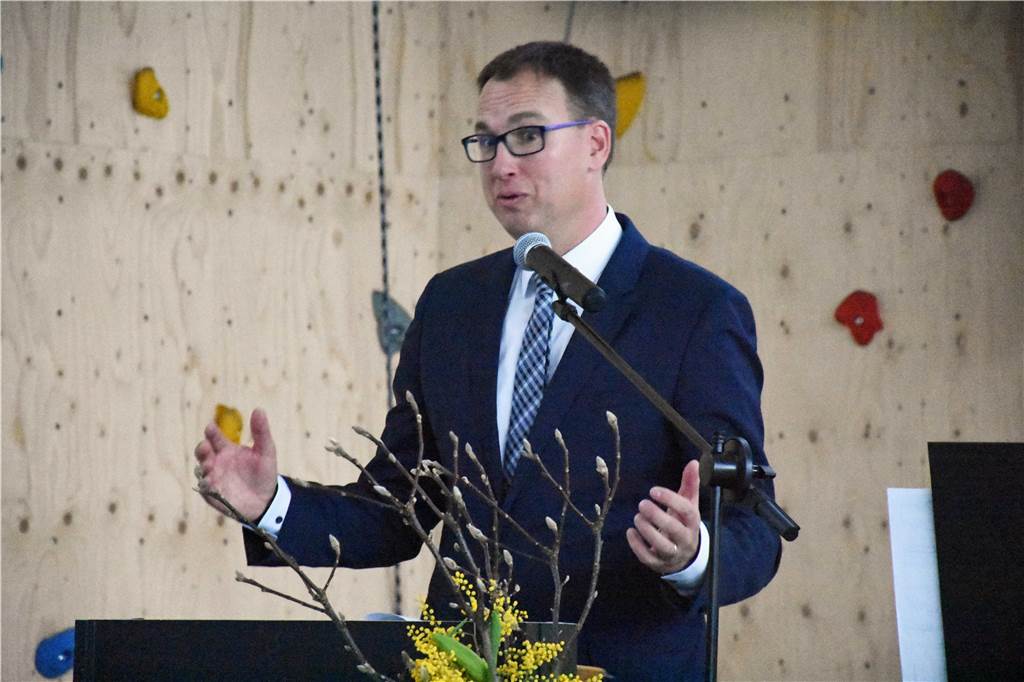 Bürgermeister Christoph Holtwisch blickt beim Neujahrsempfang auf seine Amtszeit zurück Bürgermeister Dr. Christoph Holtwisch sprach mehr als eine Stunde lang über seine Amtszeit.