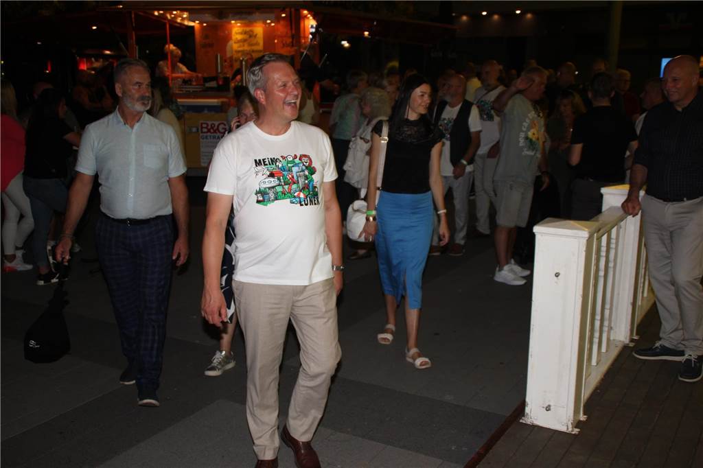 Bürgermeister Jürgen Kleine-Frauns hatte Spaß auf der Party. 